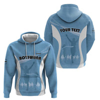 Personalized Botswana Athletics Zip Hoodie Go Champions Go - Wonder Print Shop