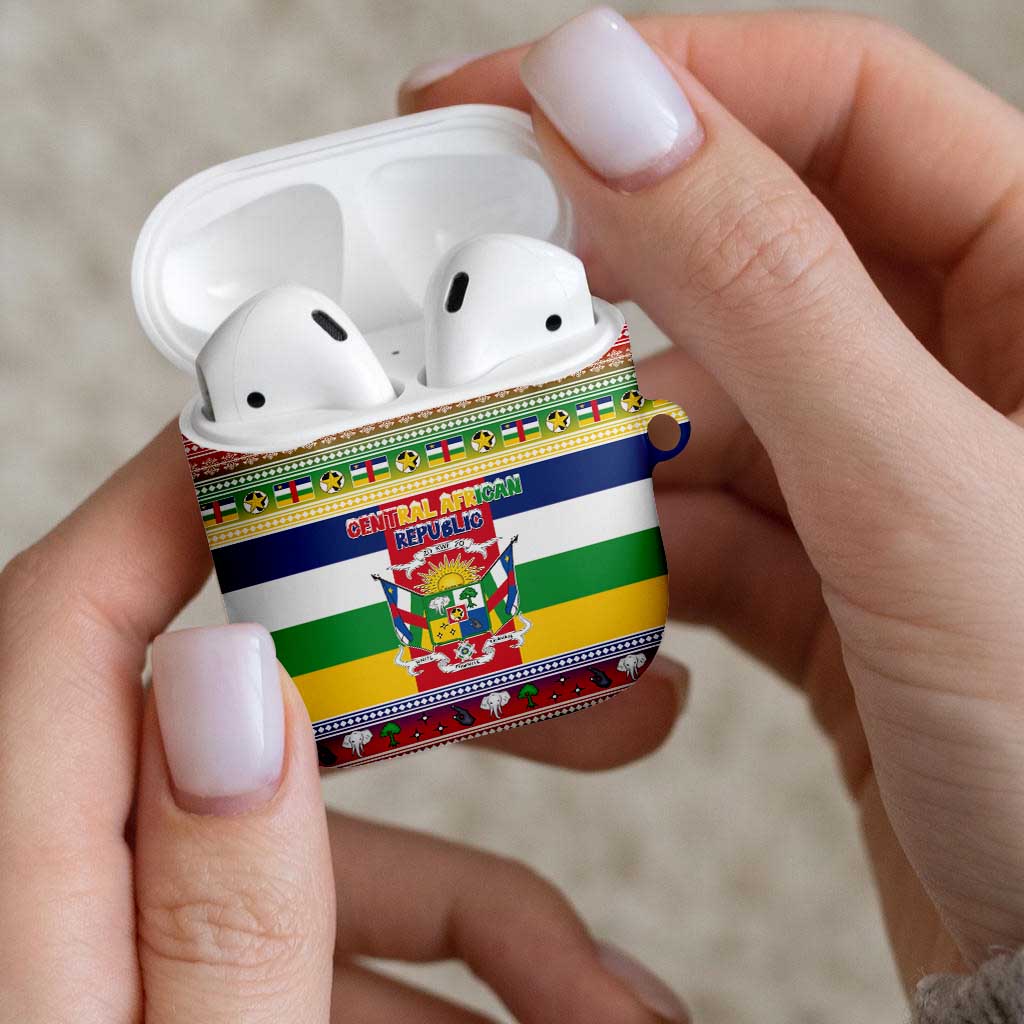 Central African Republic Christmas AirPods Case Joyeux Noel - Wonder Print Shop
