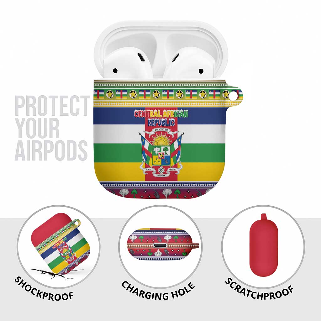 Central African Republic Christmas AirPods Case Joyeux Noel - Wonder Print Shop