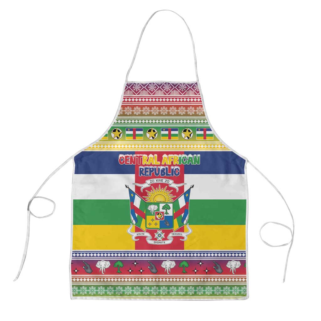 Central African Republic Christmas Apron Joyeux Noel - Wonder Print Shop