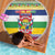 Central African Republic Christmas Beach Blanket Joyeux Noel - Wonder Print Shop