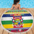 Central African Republic Christmas Beach Blanket Joyeux Noel - Wonder Print Shop