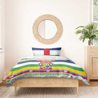 Central African Republic Christmas Bedding Set Joyeux Noel - Wonder Print Shop