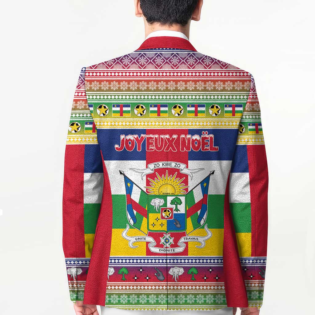 Central African Republic Christmas Blazer Joyeux Noel - Wonder Print Shop