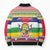 Central African Republic Christmas Bomber Puffer Jacket Joyeux Noel - Wonder Print Shop