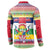 Central African Republic Christmas Button Sweatshirt Joyeux Noel - Wonder Print Shop