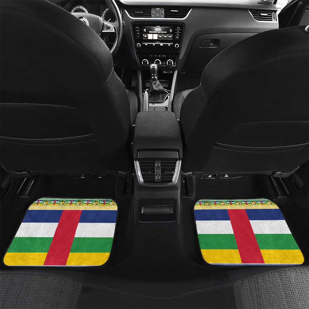 Central African Republic Christmas Car Mats Joyeux Noel - Wonder Print Shop