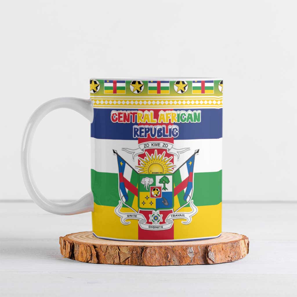 Central African Republic Christmas Ceramic Mug Joyeux Noel - Wonder Print Shop