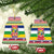 Central African Republic Christmas Ceramic Ornament Joyeux Noel - Wonder Print Shop