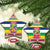 Central African Republic Christmas Ceramic Ornament Joyeux Noel - Wonder Print Shop