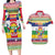 Central African Republic Christmas Couples Matching Long Sleeve Bodycon Dress and Hawaiian Shirt Joyeux Noel - Wonder Print Shop