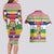 Central African Republic Christmas Couples Matching Long Sleeve Bodycon Dress and Hawaiian Shirt Joyeux Noel - Wonder Print Shop