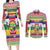Central African Republic Christmas Couples Matching Long Sleeve Bodycon Dress and Long Sleeve Button Shirt Joyeux Noel - Wonder Print Shop