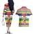 Central African Republic Christmas Couples Matching Off The Shoulder Long Sleeve Dress and Hawaiian Shirt Joyeux Noel - Wonder Print Shop