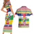 Central African Republic Christmas Couples Matching Short Sleeve Bodycon Dress and Hawaiian Shirt Joyeux Noel - Wonder Print Shop