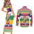 Central African Republic Christmas Couples Matching Short Sleeve Bodycon Dress and Long Sleeve Button Shirt Joyeux Noel - Wonder Print Shop