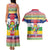 Central African Republic Christmas Couples Matching Tank Maxi Dress and Hawaiian Shirt Joyeux Noel - Wonder Print Shop