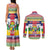 Central African Republic Christmas Couples Matching Tank Maxi Dress and Long Sleeve Button Shirt Joyeux Noel - Wonder Print Shop