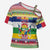 Central African Republic Christmas Cross Shoulder Shirt Joyeux Noel - Wonder Print Shop