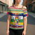 Central African Republic Christmas Cross Shoulder Shirt Joyeux Noel - Wonder Print Shop