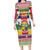 Central African Republic Christmas Family Matching Long Sleeve Bodycon Dress and Hawaiian Shirt Joyeux Noel - Wonder Print Shop