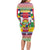 Central African Republic Christmas Family Matching Long Sleeve Bodycon Dress and Hawaiian Shirt Joyeux Noel - Wonder Print Shop
