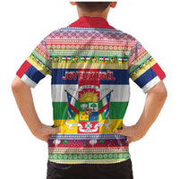 Central African Republic Christmas Family Matching Mermaid Dress and Hawaiian Shirt Joyeux Noel - Wonder Print Shop