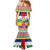 Central African Republic Christmas Family Matching Mermaid Dress and Hawaiian Shirt Joyeux Noel - Wonder Print Shop