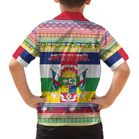 Central African Republic Christmas Family Matching Off The Shoulder Long Sleeve Dress and Hawaiian Shirt Joyeux Noel - Wonder Print Shop