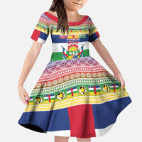 Central African Republic Christmas Family Matching Off Shoulder Maxi Dress and Hawaiian Shirt Joyeux Noel - Wonder Print Shop
