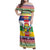 Central African Republic Christmas Family Matching Off Shoulder Maxi Dress and Hawaiian Shirt Joyeux Noel - Wonder Print Shop