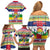 Central African Republic Christmas Family Matching Off Shoulder Short Dress and Hawaiian Shirt Joyeux Noel - Wonder Print Shop