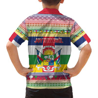 Central African Republic Christmas Family Matching Puletasi and Hawaiian Shirt Joyeux Noel - Wonder Print Shop