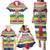 Central African Republic Christmas Family Matching Puletasi and Hawaiian Shirt Joyeux Noel - Wonder Print Shop
