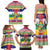 Central African Republic Christmas Family Matching Tank Maxi Dress and Hawaiian Shirt Joyeux Noel - Wonder Print Shop