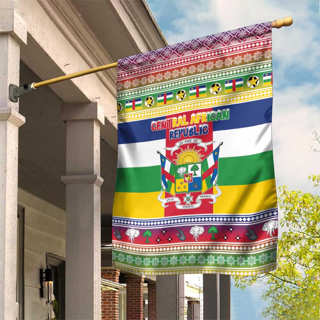 Central African Republic Christmas Garden Flag Joyeux Noel - Wonder Print Shop