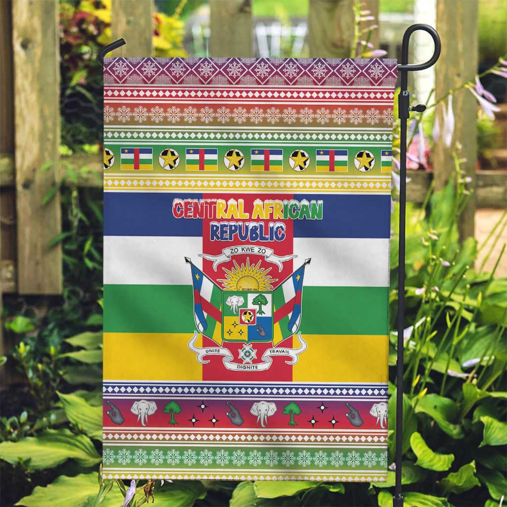 Central African Republic Christmas Garden Flag Joyeux Noel - Wonder Print Shop