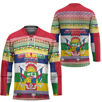 Central African Republic Christmas Hockey Jersey Joyeux Noel - Wonder Print Shop