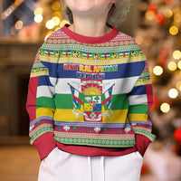 Central African Republic Christmas Kid Ugly Christmas Sweater Joyeux Noel - Wonder Print Shop