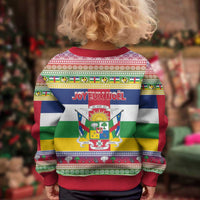 Central African Republic Christmas Kid Ugly Christmas Sweater Joyeux Noel - Wonder Print Shop