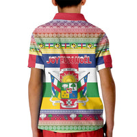 Central African Republic Christmas Kid Polo Shirt Joyeux Noel - Wonder Print Shop