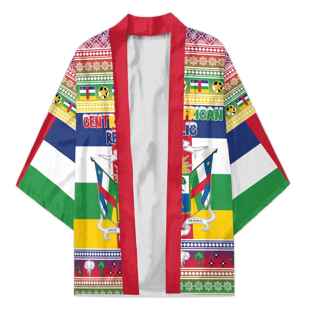 Central African Republic Christmas Kimono Joyeux Noel - Wonder Print Shop