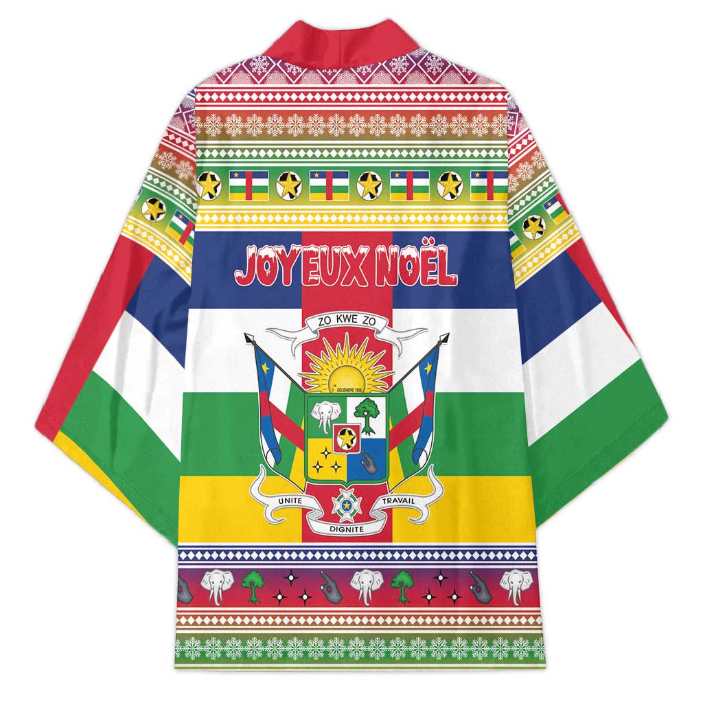 Central African Republic Christmas Kimono Joyeux Noel - Wonder Print Shop