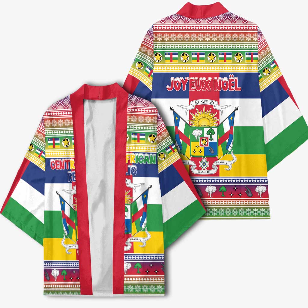 Central African Republic Christmas Kimono Joyeux Noel - Wonder Print Shop