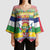 Central African Republic Christmas Kimono Sleeve Blouse Joyeux Noel - Wonder Print Shop