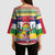 Central African Republic Christmas Kimono Sleeve Blouse Joyeux Noel - Wonder Print Shop
