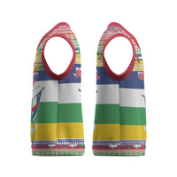 Central African Republic Christmas Knitted V-Neck Vest Joyeux Noel - Wonder Print Shop