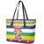 Central African Republic Christmas Leather Tote Bag Joyeux Noel - Wonder Print Shop
