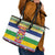 Central African Republic Christmas Leather Tote Bag Joyeux Noel - Wonder Print Shop