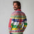 Central African Republic Christmas Long Sleeve Polo Shirt Joyeux Noel - Wonder Print Shop